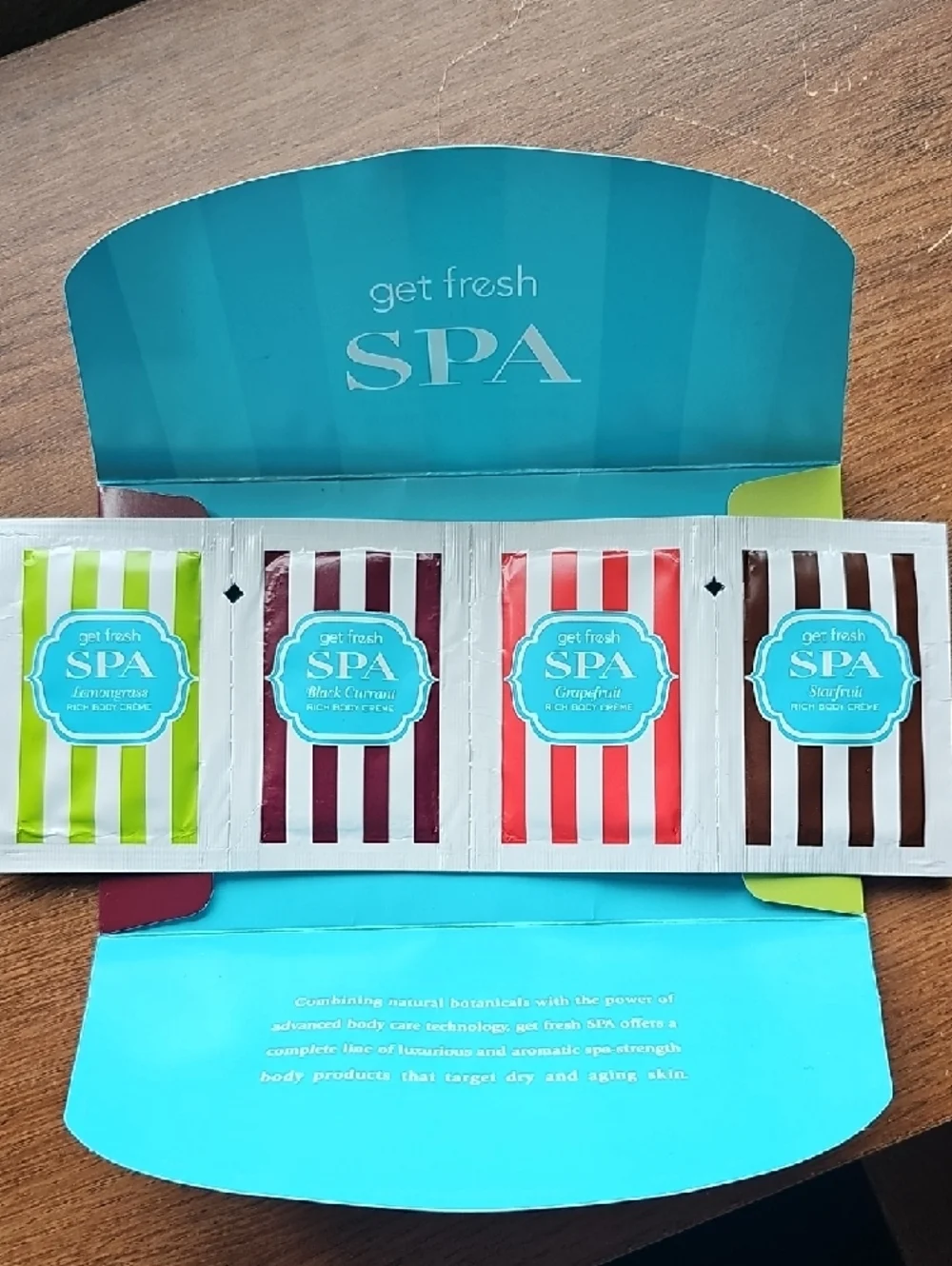 New Vintage Get Fresh Fragrance Sampler Set Rich Body Crème Lemongrass Starfruit